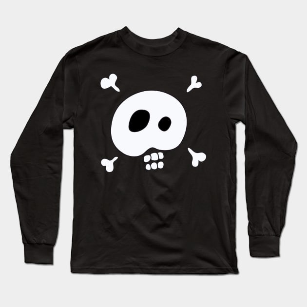 Skulls and Bones Long Sleeve T-Shirt by CraftyCatz